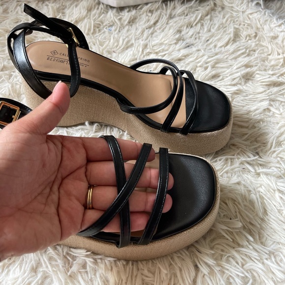 Strappy Wedge Sandals CALL IT SPRING size 8 - Picture 4 of 8